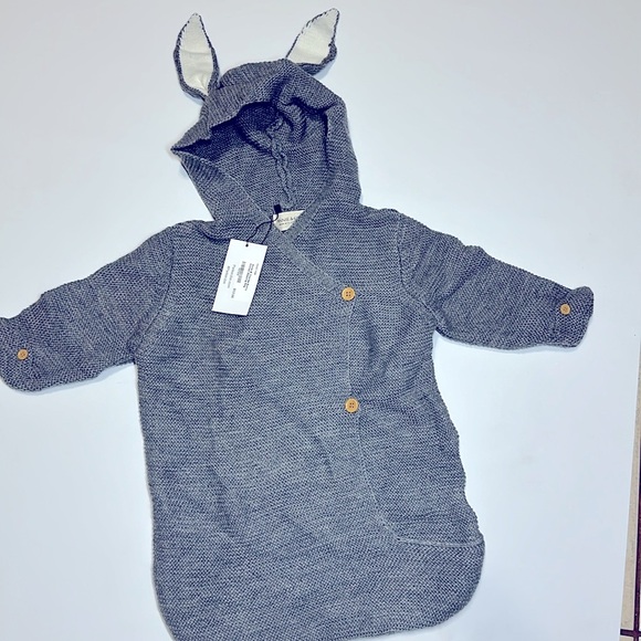 Baby Knitting Rabbit Sleeping Bags Hold Blanket - Picture 3 of 5